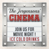 Kino Filmabend Theater Untersetzer (Vorderseite)