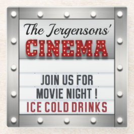 Kino Filmabend Theater Untersetzer