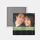 Kino-Foto speichern Datum Magnet, Grün Magnet (Vorderseite/Rückseite)