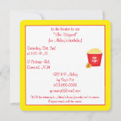 Kino Geburtstag Einladung (Rückseite)