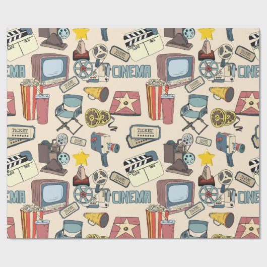 Kino Geschenkpapier (Flach)