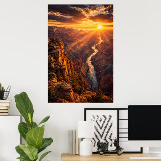 Kino-Grand-Canyon-Arizona-Sonnenuntergangs-Poster Poster