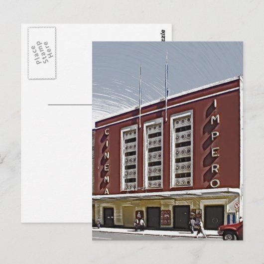 Kino Impero, Asmara Postkarte (Vorne/Hinten)