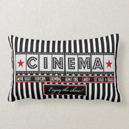 Kino-Kino-Streifen-Kissenrotakzent Lendenkissen
