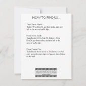 Kino Kleine rechteckige Einladung (Rückseite)