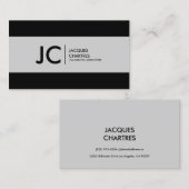 Kino-mit großem Bildschirm modernes Monogramm Visitenkarte (Vorne/Hinten)