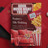 Kino Night Boy Teenage Geburtstag Einladung