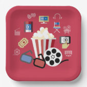 Kino Party Pappteller (Vorderseite)