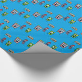 Kino-Popcorn Geschenkpapier (Ecke)
