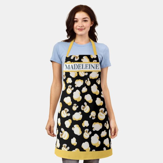 Kino Popcorn Konzessionen Individuelle Name Schürze (Getragen)