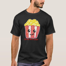 Kino-Popcorn mit Zitat Binge Watcher
