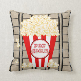 Kino-Popcorn und Film Kissen-rot Kissen