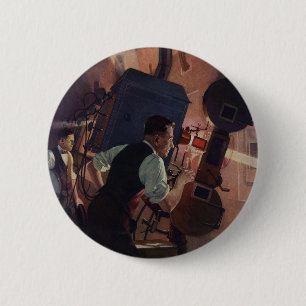 Kino-Projektionist, Vintage-Geschäft Button
