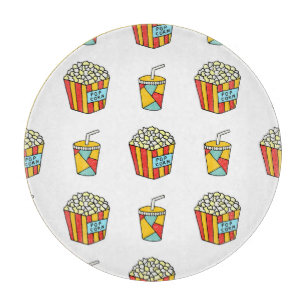 Kino-Snacks: Vintage-Doodle-Muster Schneidebrett