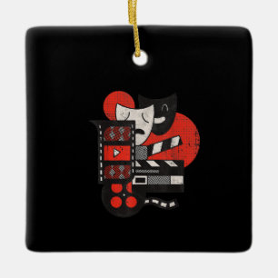 Kino-Theater-Schauspieler- oder Liebhaber-Geschenk Keramikornament