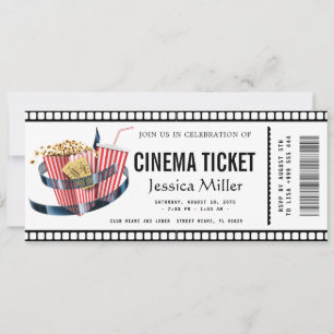 Kino-Ticket-Einladung Einladung