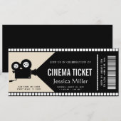 Kino-Ticket-Einladung Einladung (Vorne/Hinten)