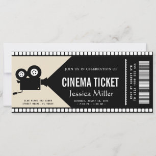Kino-Ticket-Einladung Einladung