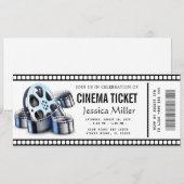 Kino-Ticket-Einladung Einladung (Vorne/Hinten)