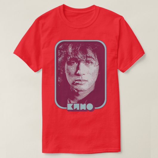 KINO Viktor Tsoi Retro Lüfterdesign T-Shirt (Design vorne)
