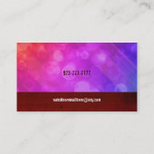 Kino-Visitenkarten Visitenkarte (Rückseite)