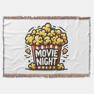 Kinoabend Delight Playful Popcorn Decke