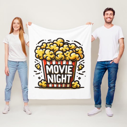 Kinoabend Delight Playful Popcorn Fleecedecke (Beispiel)