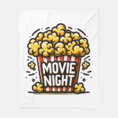 Kinoabend Delight Playful Popcorn Fleecedecke (Vorderseite)