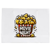 Kinoabend Delight Playful Popcorn Große Geschenktüte (Rückseite)