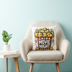 Kinoabend Delight Playful Popcorn Kissen