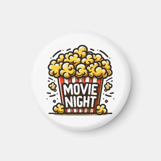 Kinoabend Delight Playful Popcorn Magnet (Vorne)