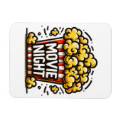 Kinoabend Delight Playful Popcorn Magnet (Horizontal)
