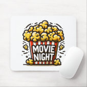 Kinoabend Delight Playful Popcorn Mousepad (Mit Mouse)