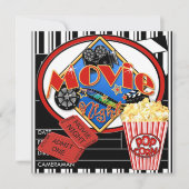 Kinoabend Einladung (Vorderseite)