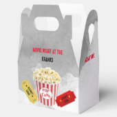 Kinoabend Einlass eines Party Grau Wasserfarbe Geschenkschachtel (Geöffnet)