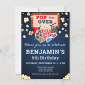 Kinoabend Geburtstag Einladung (Vorderseite)