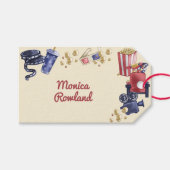 Kinoabend Geburtstag für Kinder Geschenkanhänger (Vorderseite (Horizontal))