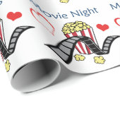 Kinoabend Geschenkpapier (Rolleneckpunkt)
