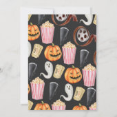 Kinoabend Halloween-Party Einladung (Rückseite)