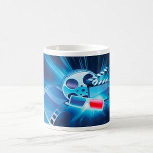 Kinoabend Kino Filmrolle Kaffeetasse