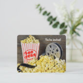 Kinoabend Party Einladung (Stehend Vorderseite)