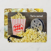 Kinoabend Party Einladung (Vorne/Hinten)