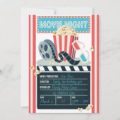 Kinoabend-Party Einladung (Vorderseite)