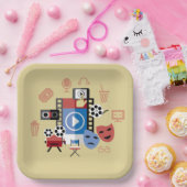 Kinoabend-Partyplatte Pappteller (Party)