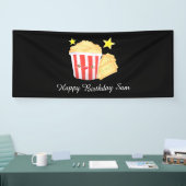 Kinoabend Popcorn und Tickets Banner (Messe)