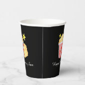 Kinoabend Popcorn und Tickets Pappbecher (Rechts)