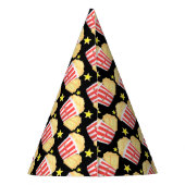 Kinoabend Popcorn und Tickets Partyhütchen (Rückseite)