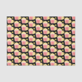 Kinoabend Popcorn und Tickets Seidenpapier