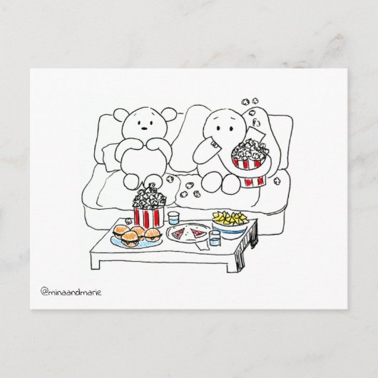 Kinoabend Postkarte (Vorderseite)