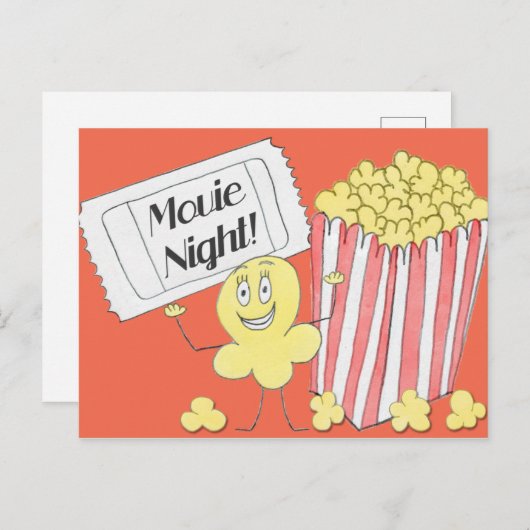 Kinoabend Postkarte (Vorne/Hinten)